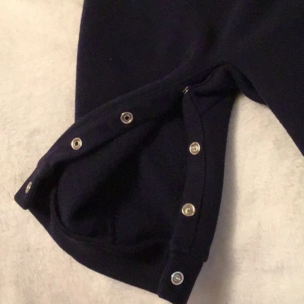 Ralph Lauren navy bear appliqué one-piece